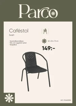Dollarstore Utemöbler & Tillbehör|Utemöbler & Tillbehör>Caféstol