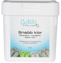Dollarstore Poolkem & Rengöring>GW Snabb klor 5 kg