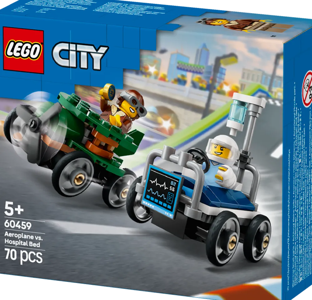 Dollarstore Lego® City>LEGO® City - Flygplan mot sjukhussäng – racingpaket