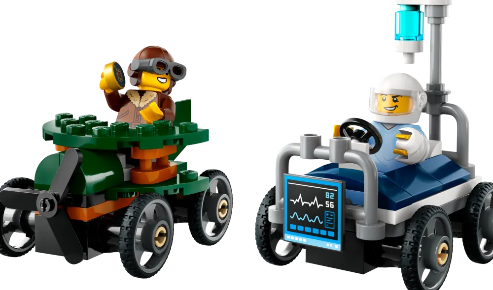 Dollarstore Lego® City>LEGO® City - Flygplan mot sjukhussäng – racingpaket