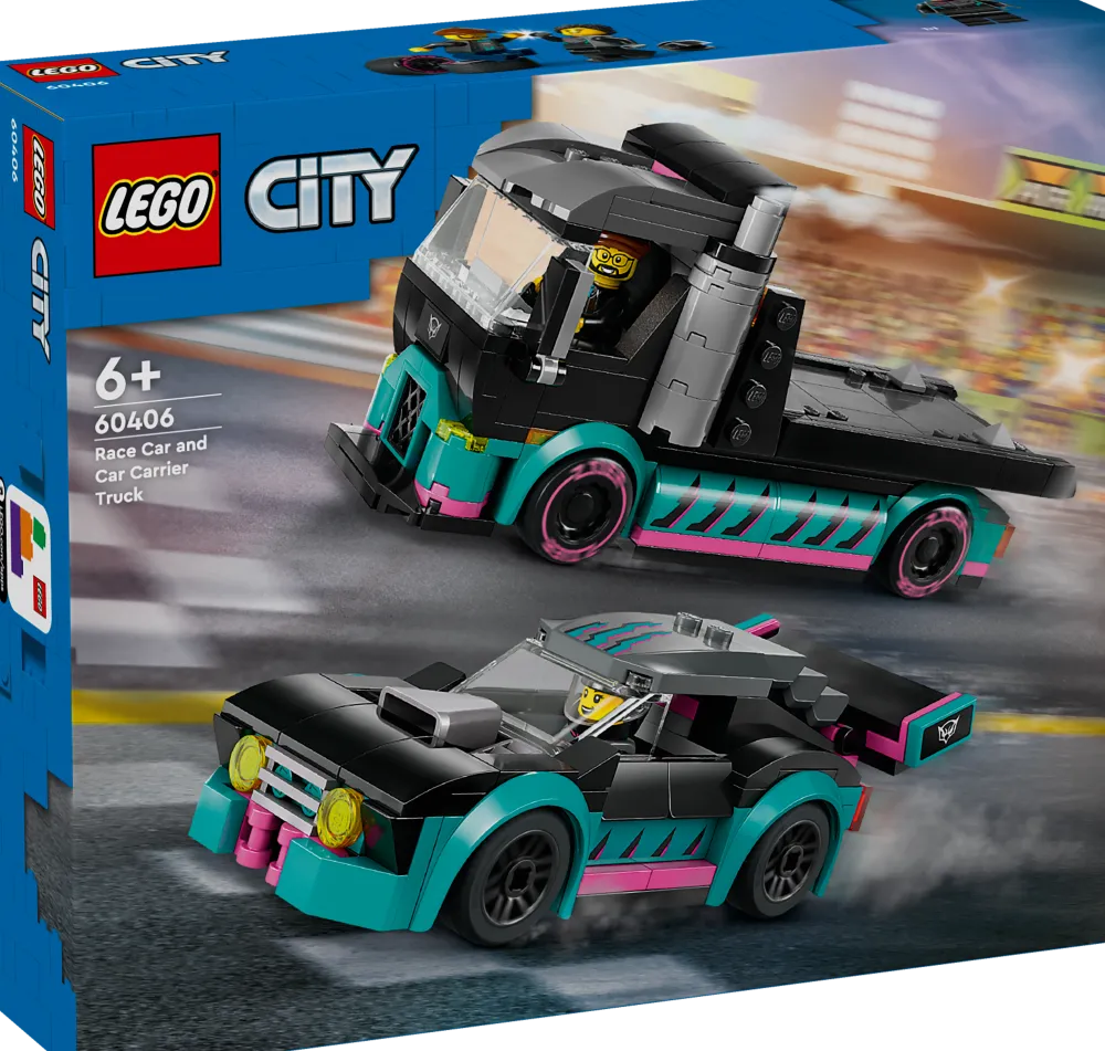 Dollarstore Lego® City>LEGO® City Great Vehicles - Racerbil och biltransport