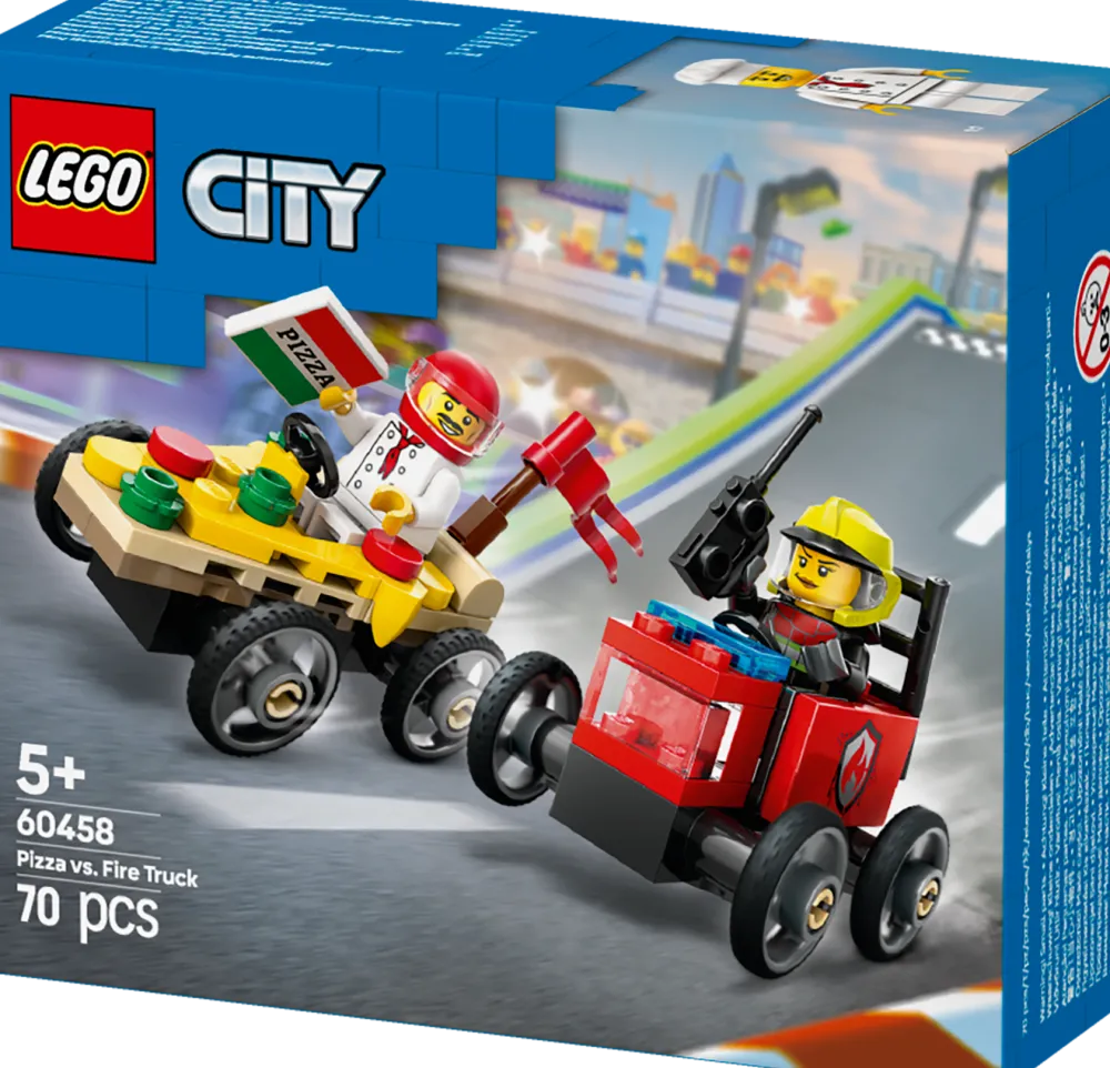 Dollarstore Lego® City>LEGO® City - Pizzabil mot brandbil – racingpaket