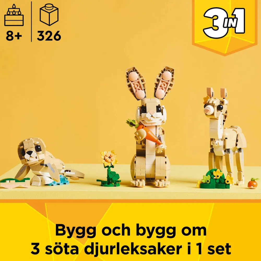 Dollarstore Lego® Creator>LEGO® Creator - Söt kanin