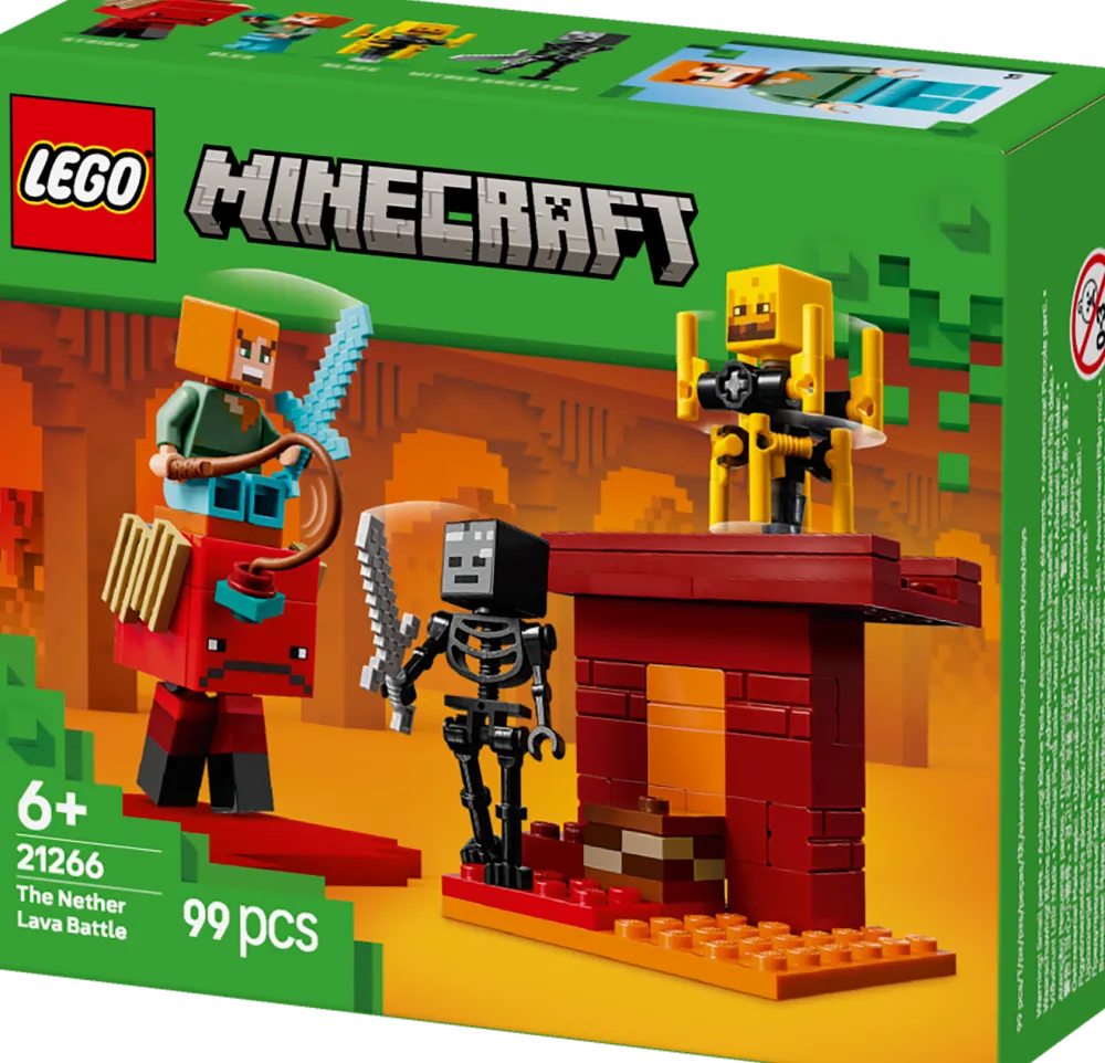 Dollarstore Lego® Minecraft®>LEGO® Minecraft® - Lavastriden i Nether