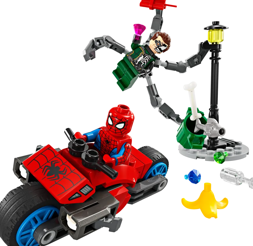 Dollarstore Lego® Marvel>LEGO® Super Heroes Marvel - Motorcykeljakt: Spider-Man mot Doc Ock