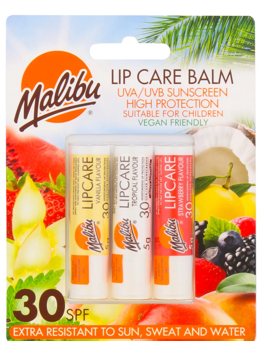 Dollarstore Solskydd & Solprodukter>Malibu Läppbalsam SPF 30