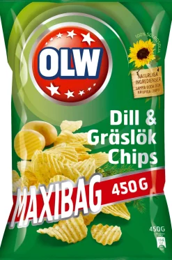 Dollarstore Snacks & Nötter>OLW Dill & Gräslök Maxibag