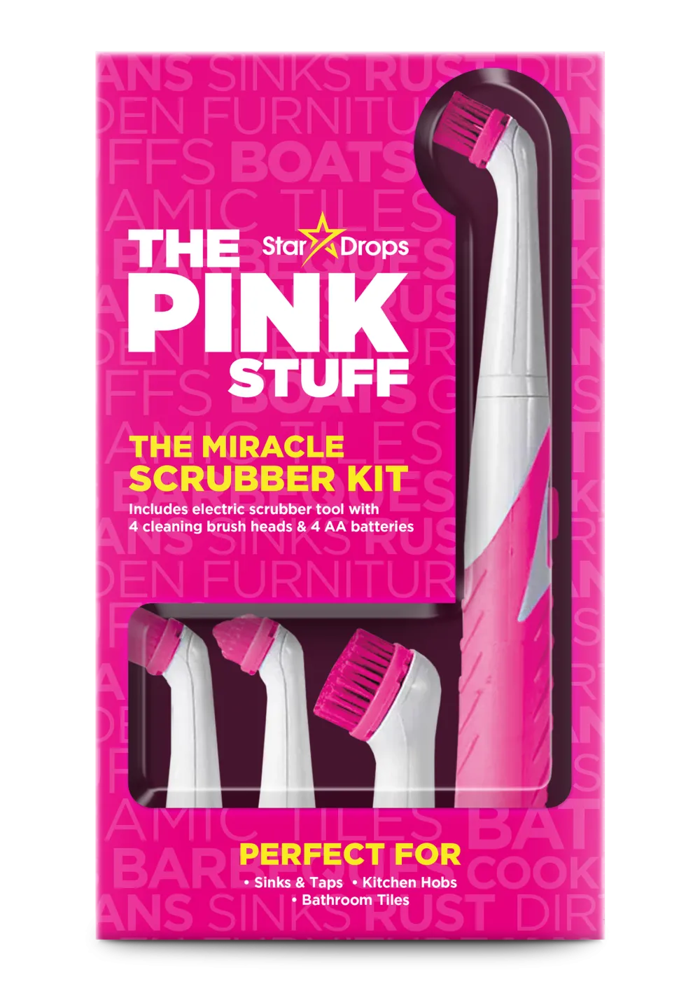 Dollarstore Rengöringsmedel>Pink Stuff Sonic Scrubber-kit