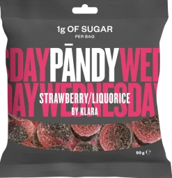 Dollarstore Godis & Choklad>Pändy jordgubb & lakrits