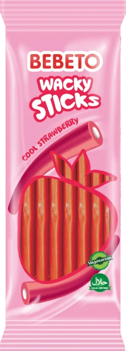 Dollarstore Godis & Choklad>Wacky Sticks strawberry