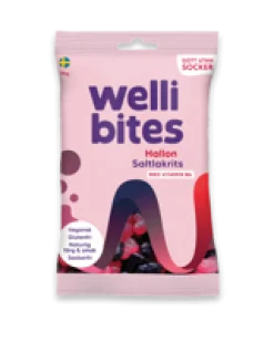 Dollarstore Godis & Choklad>Wellibites hallon & saltlakrits